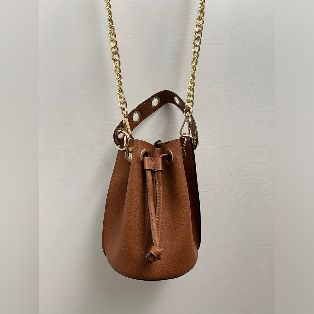 Bucket Bag with Gold Chain